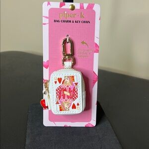 Piper K | Queen Of Hearts ♥️🃏 Zipper Pouch Bag Charm
